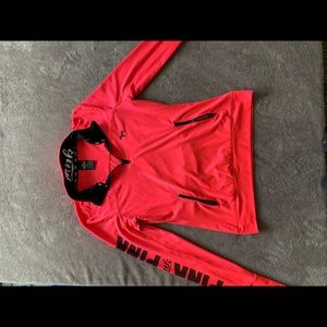 Pink ULTIMATE athletic zip up top (neon pink)